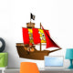 Little Pirate Ship Wall Decal
