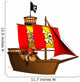 Little Pirate Ship Wall Decal