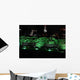 Illuminated Two Benches One Wall Decal