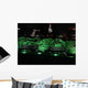 Illuminated Two Benches One Wall Decal