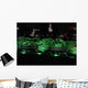 Illuminated Two Benches One Wall Decal