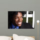 African American teen smiling Wall Mural