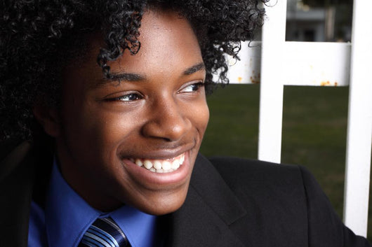 African American teen smiling Wall Mural