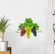 Three Fresh Grapes Wall Decal