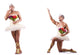 Man Ballet Tutu Wall Decal Sticker Set