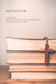 Matthew 11:28 Vintage tone of wooden cross on book background Wall Mural