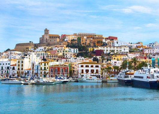 Colorful Ibiza Old Town Wall Decal