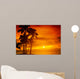 Tropical sunset Wall Mural