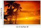Tropical sunset Wall Mural
