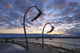 Waterfront of Purto Natales, Patagonia, Chile Wall Mural
