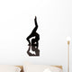 Flexible Woman Stretching Silhouette Wall Decal