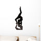 Flexible Woman Stretching Silhouette Wall Decal