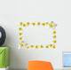 White Frangipani Flowers Border Wall Decal