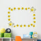 White Frangipani Flowers Border Wall Decal