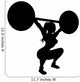 Cross fit woman silhouette Wall Decal