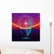 Retro Wave Shiny Head Wall Decal