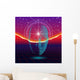 Retro Wave Shiny Head Wall Decal