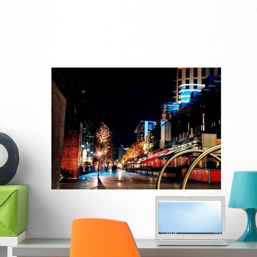 Southbank Promenade Night Wall Decal