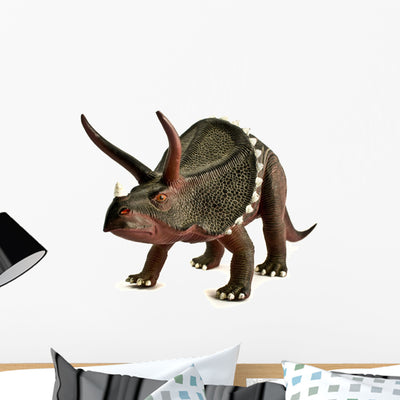 Dinosaur Wall Decal shown on a wall