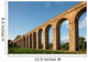 Ancient Italian Aqueduct in Evening Light Wall Mural