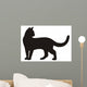 Black Cat Vector Icon Wall Decal