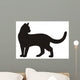 Black Cat Vector Icon Wall Decal