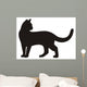 Black Cat Vector Icon Wall Decal
