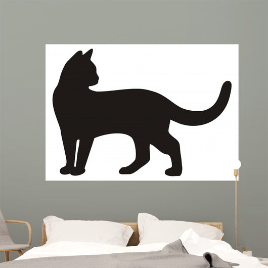 Black Cat Vector Icon Wall Decal -  – Wallmonkeys