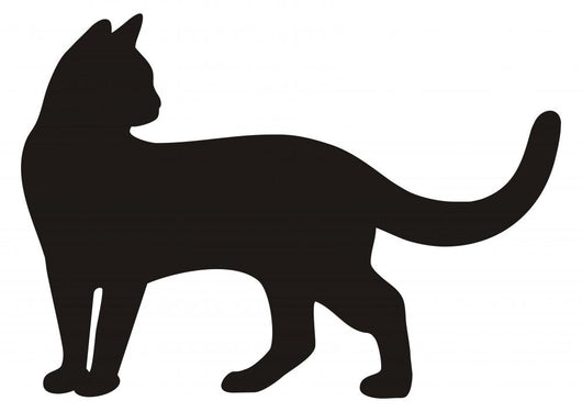 Black Cat Vector Icon Wall Decal -  – Wallmonkeys