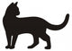 Black Cat Vector Icon Wall Decal