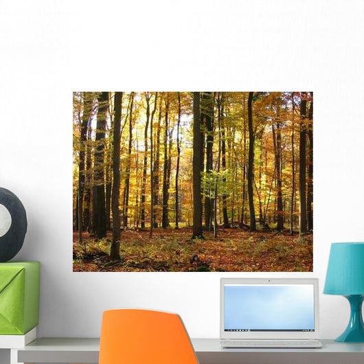 Autumn Forest Wall Decal Design 1