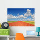 Running Track With Clouds Wall Mural