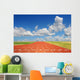 Running Track With Clouds Wall Mural