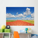 Running Track With Clouds Wall Mural