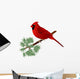 Male Cardinal Wall Decal