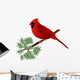 Male Cardinal Wall Decal