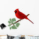 Male Cardinal Wall Decal