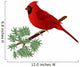 Male Cardinal Wall Decal