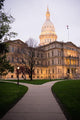 Night Falls Capital Building Wall Decal