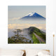 imageing of beautiful landscapes with green road and nice backgr Wall Mural