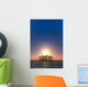 Coconut Tree Island Sunrise Wall Decal