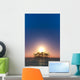 Coconut Tree Island Sunrise Wall Decal