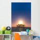 Coconut Tree Island Sunrise Wall Decal