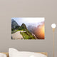 Machu Picchu - the UNESCO heritage in summer time with sunset Wall Mural
