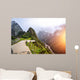 Machu Picchu - the UNESCO heritage in summer time with sunset Wall Mural