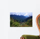 View cloud mountains of Machu Picchu Wall Mural