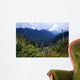 View cloud mountains of Machu Picchu Wall Mural