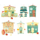 Beach Huts Wall Stickers