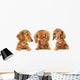 Three Dachshund Puppies Wall Decal