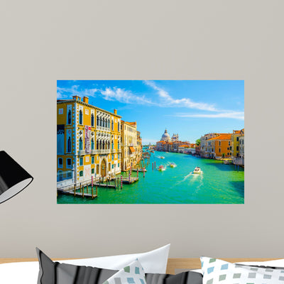 Basilica Santa Maria Venice Wall Mural shown on a wall